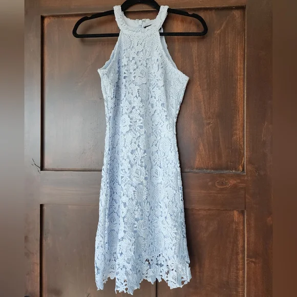 blue dress poem Satin Bias Cut Slip Dress in Pool – Christina's Luxuries main image 0